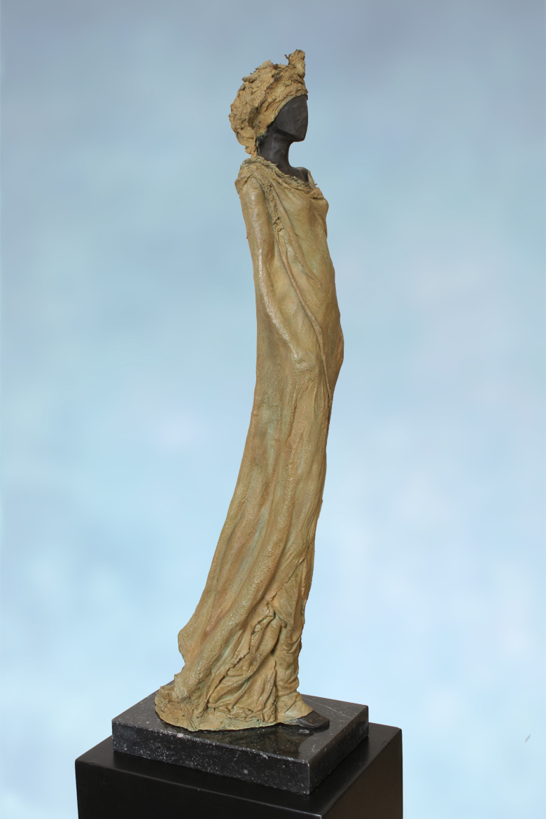 Helena 2, kieta nuij sculptures in bronze