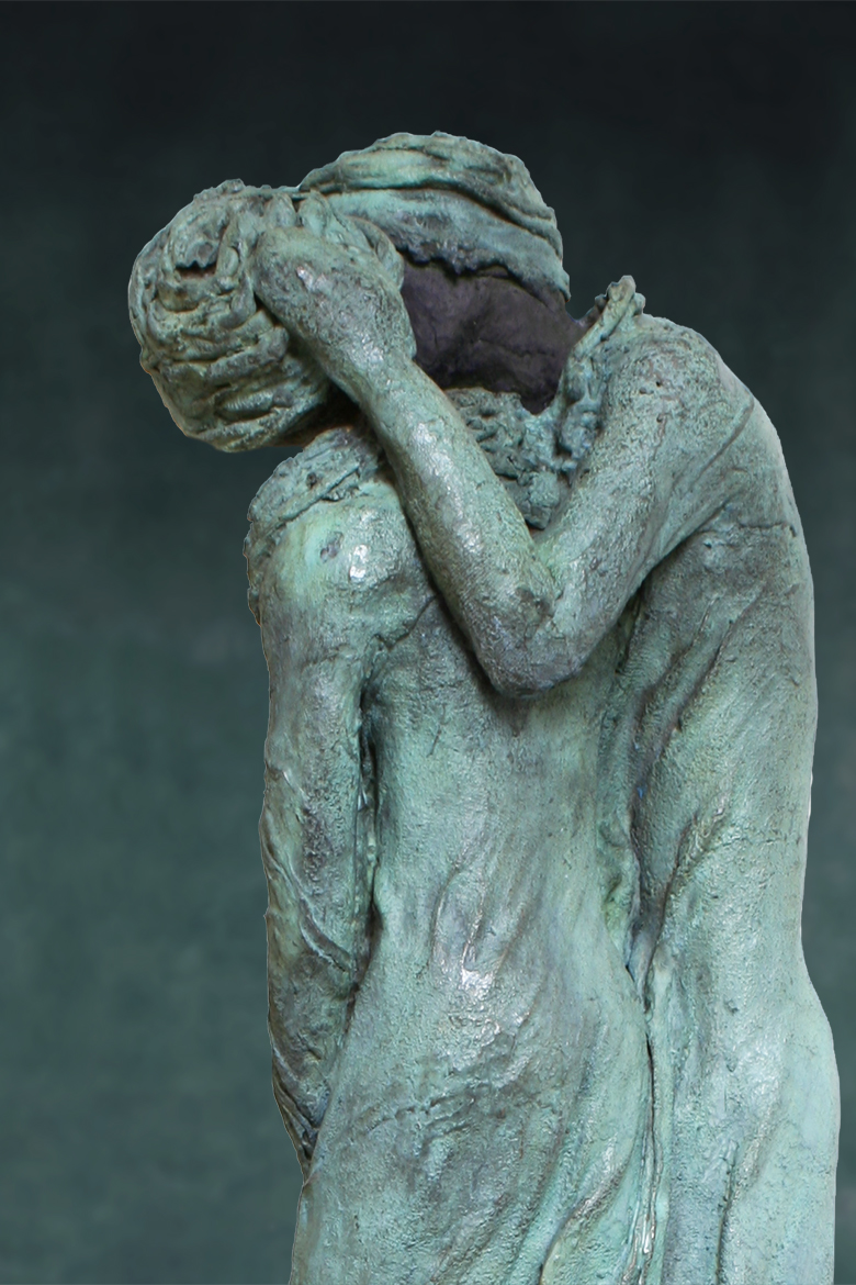 The kiss, Kieta Nuij sculptures in bronze